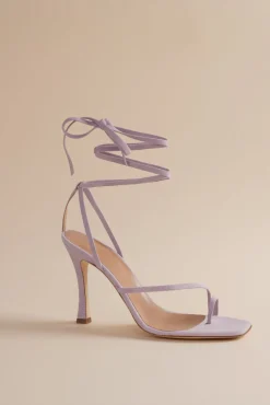 Bike Shoe In Lavender Suede