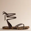 Tyla Sandal In Honey Zebra