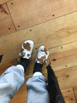 Women's Greg Shoe In Brown Cow